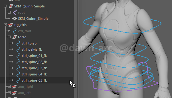 [Maya]Rigging 09 - Spine FK